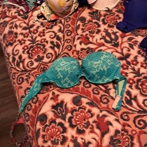 Blue PINK brand strapless bathing suit top